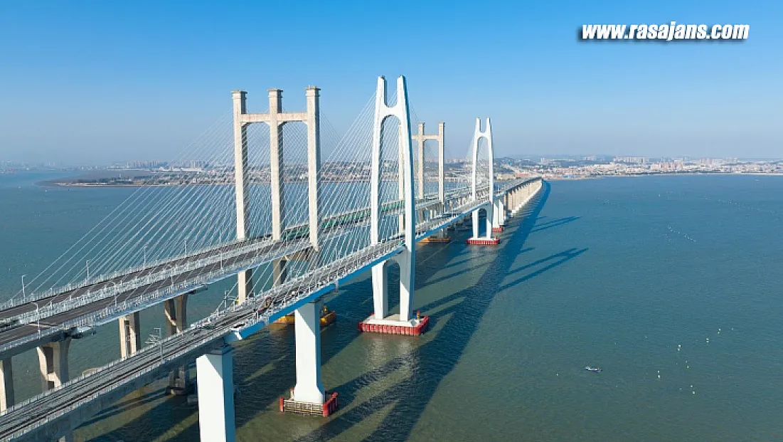 Çin'de denizi aşan ilk hızlı tren hattı test aşamasına giriyor