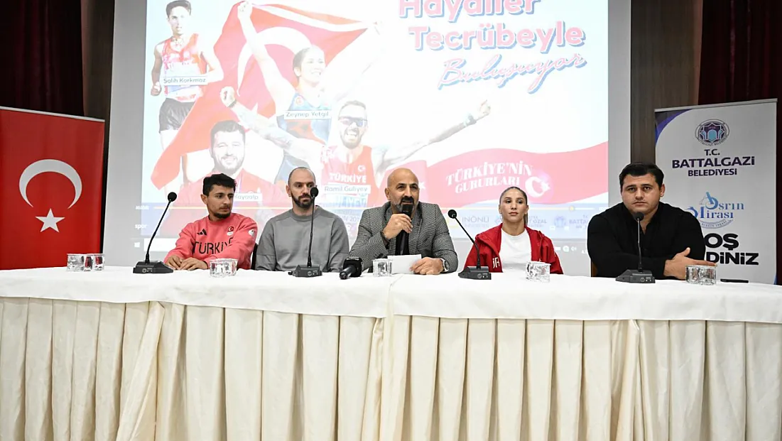 Milli Sporcular Battalgazi’li Gençlerle Buluştu