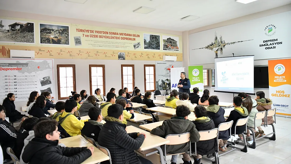 Yeşilyurt’ta Öğrencilere Depreme Karşı Hayat Kurtaran Eğitim!