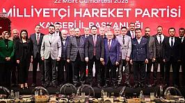 MHP İftar Programında Büyükkılıç'a Genel Başkan Yardımcısı Özdemir'den Özel Teşekkür