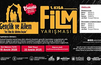 1. Kısa Film Festivali'nde Son Başvuru 15 Aralık!