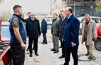 Başkan Geçit, Özsan Sanayi Sitesi Esnafının Taleplerini Dinledi