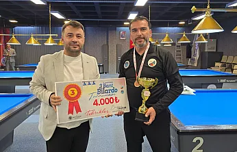 Battalgazi'de 3 Bant Bilardo Turnuvası Sona Erdi
