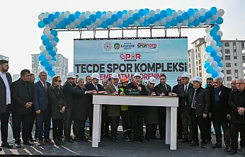 Tecde Spor Kompleksi'nin  Temel Atma Töreni Yapıldı
