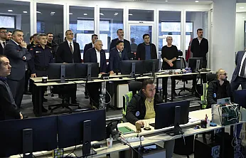 Vali Çiçek Ve Başkan Büyükkılıç, Trafik Kontrol Merkezi'nde