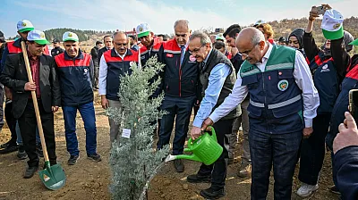 Milli Ağaçlandırma Gününde 2200 Fidan Toprakla Buluştu