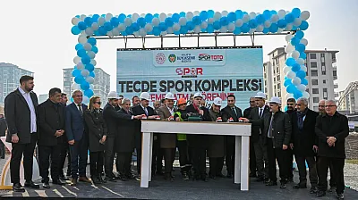 Tecde Spor Kompleksi'nin  Temel Atma Töreni Yapıldı
