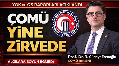 YÖK 2025 Raporu Açıklandı: ÇOMÜ 12 Kategoride İlk 20'de