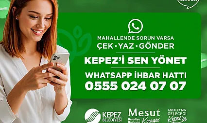 Mahallende bir sorun mu var? Çek-Yaz-Gönder!