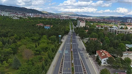 Elazığ kısıtlamanın son gününde havadan görüntülendi