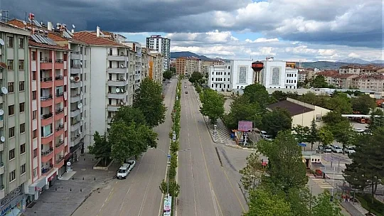 Elazığ kısıtlamanın son gününde havadan görüntülendi