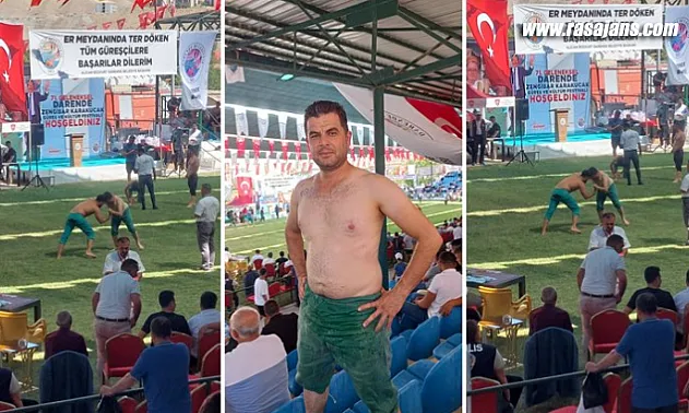 Darendeli Halil Yavuz, Zengibar Karakucak Güreşleri'nde 17. Yılını Kutladı