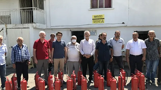 Hezenek Mahallesinde Her Eve Bir Yangın Tüpü Projesi