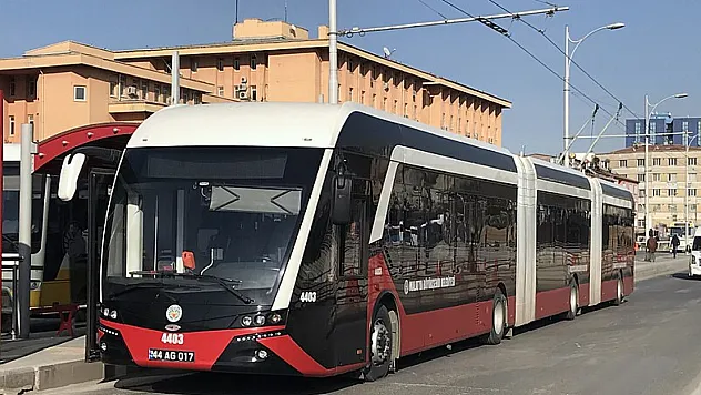 Malatya'da Trambüs Seferlerine Asfalt Molası
