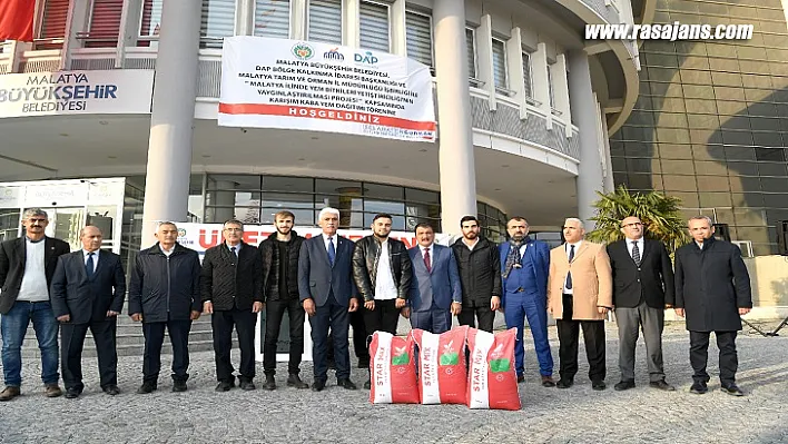 148 üreticiye karışık kaba yem tohumu dağıtıldı