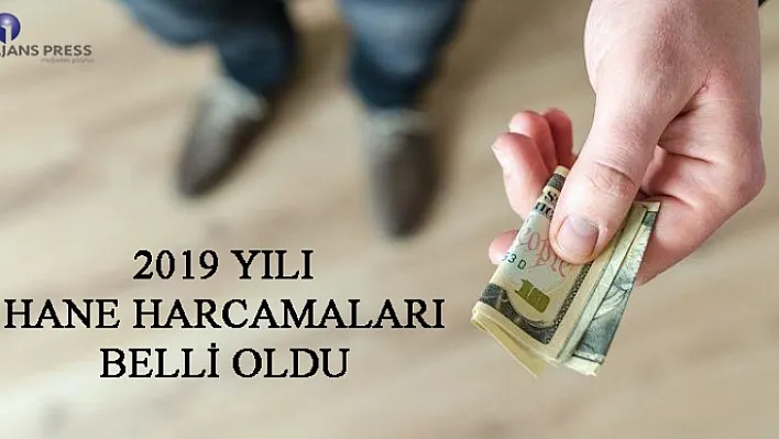 2019 Yılı Hane Harcamaları Belli Oldu