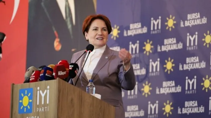 Akşener, Bursa'daki üye katılım töreninde konuştu