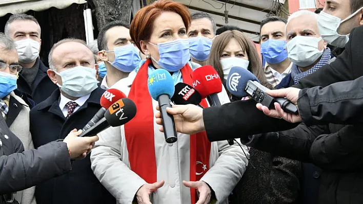 Akşener Kahramankazan'da Gazetecilerin Sorularını Yanıtladı