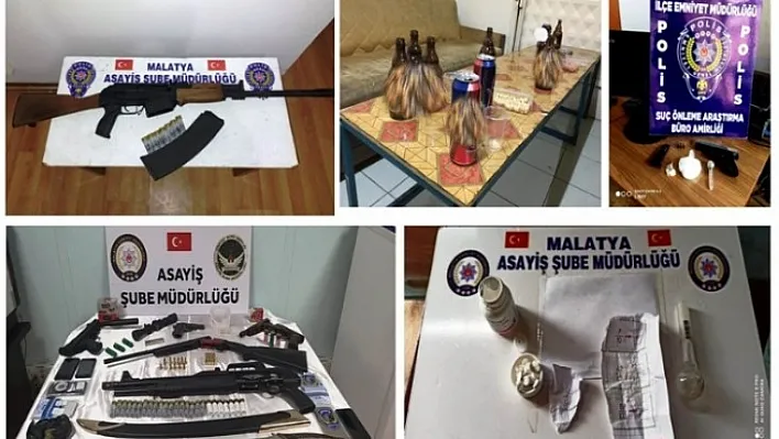 Asayiş Uygulamalarında Çok Sayıda Suç Unsuruna Rastlandı