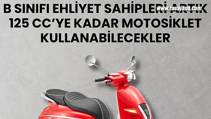 B Sınıfı Ehliyet Sahipleri Artık 125 Cc'ye Kadar Motosiklet Kullanabilecekler