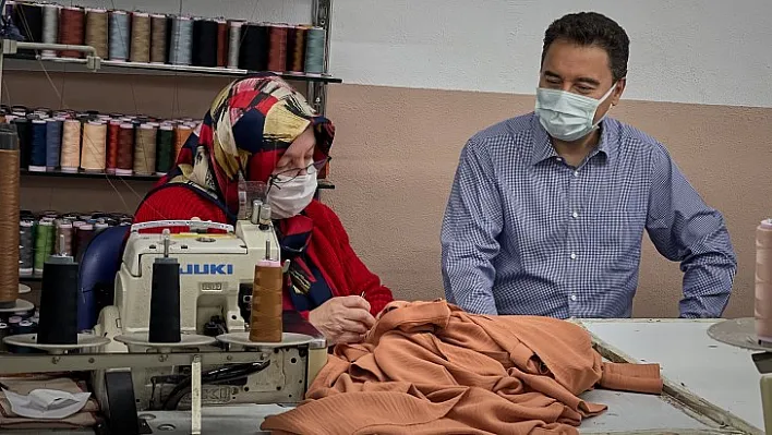 Babacan'dan Maske Üreten Tekstil Atölyesine Ziyaret İşçiler Hayat Kurtarıyor