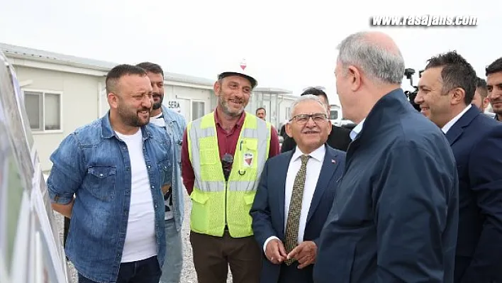 Bakan Akar İle Başkan Büyükkılıç'tan Yeni Havalimanı İncelemesi
