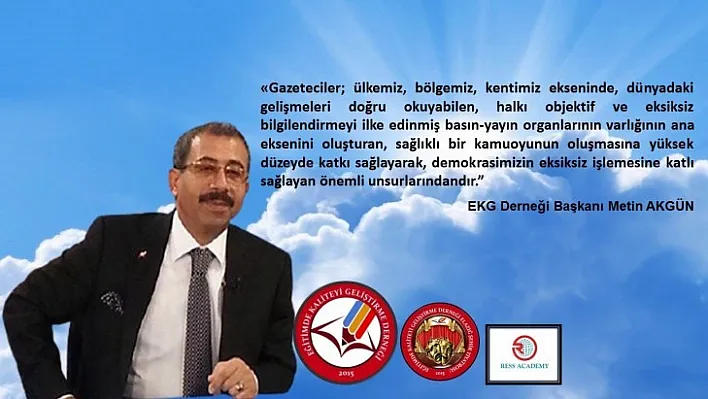 Başkan Akgün'den 10 Çalışan Gazeteciler Günü Mesajı