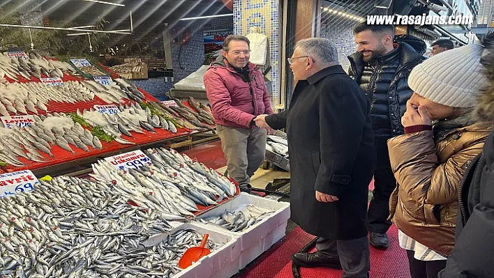 Başkan Büyükkılıç'tan Balıkçı Esnafına Ziyaret