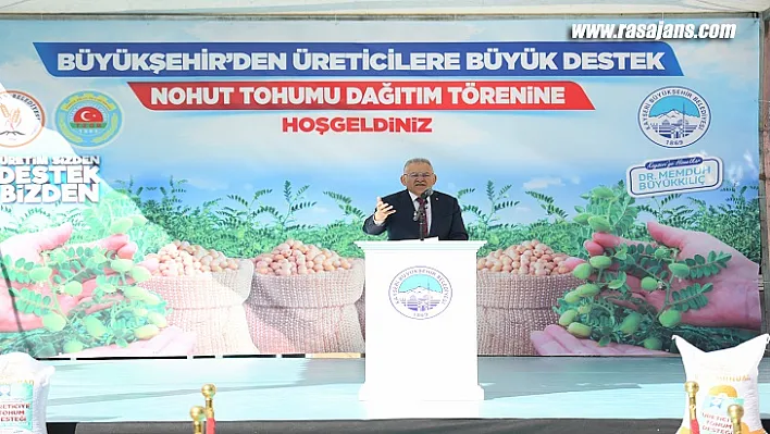 Başkan Büyükkılıç'tan Özvatanlılara 40 Ton Nohut Tohumu Müjdesi