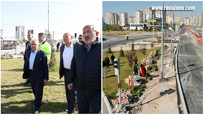 Başkan Büyükkılıç'tan Raylı Sistem Hattı Çalışmalarına Yakın Markaj