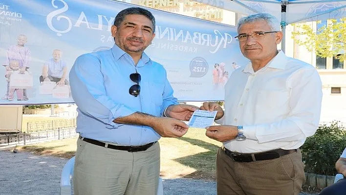 Başkan Güder, Kurban Bağışında Bulundu