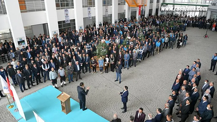 Başkan Gürkan personelle bayramlaştı