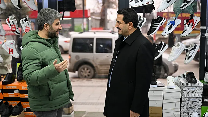 Başkan Taşkın'dan İnönü Caddesi Esnafına Moral Ziyareti