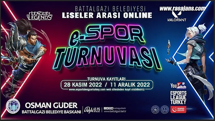 Battalgazi Belediyesi'nden Ödüllü E-Spor Turnuvası