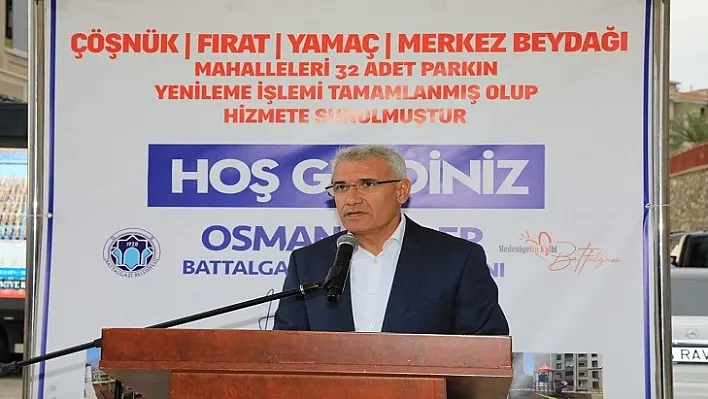 Battalgazi Belediyesi'nin Revize Ettiği 32 Park Hizmete Sunuldu