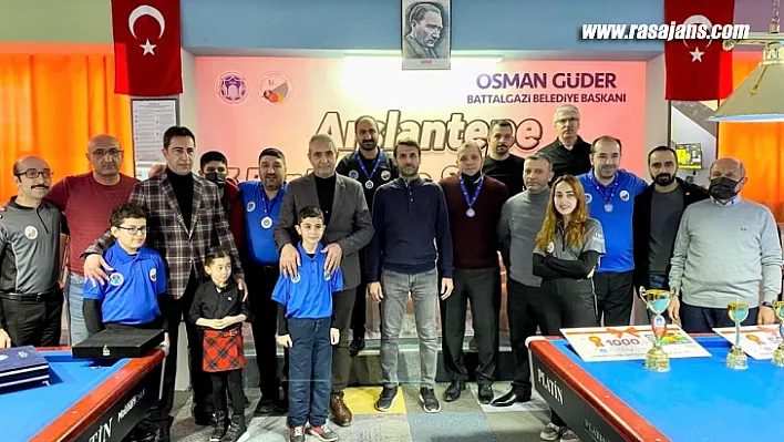 Battalgazi'deki Bilardo Şampiyonası Sona Erdi