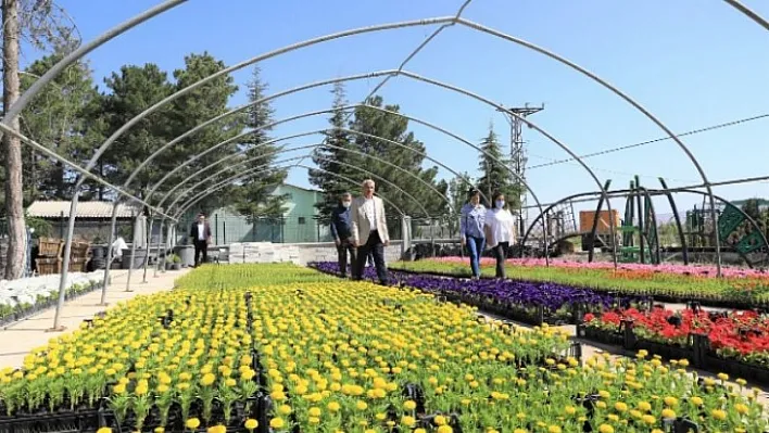 Battalgazi İlçesinde 52 Bin Çiçek ve Süs Bitkisi Toprakla Buluştu