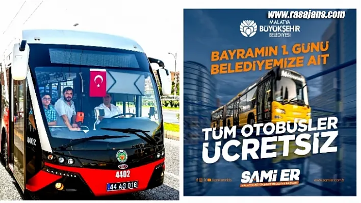 Bayramın 1. Günü Otobüsler Ücretsiz