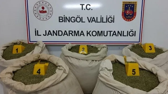 Bingöl'de 135 kilogram toz esrar ele geçirildi