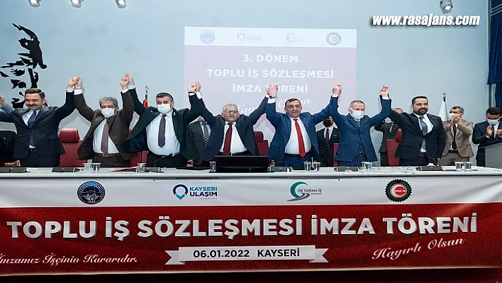 Büyükşehir'de Bayram Havasında Toplu İş Sözleşmesi Töreni