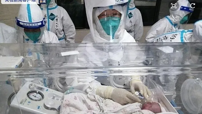 Çin'de Kovid-19'lu bir anne üçüz doğurdu
