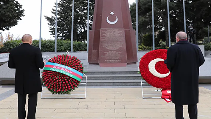 Cumhurbaşkanı Erdoğan, Azerbaycan'da Zafer Geçidi Töreninde konuştu