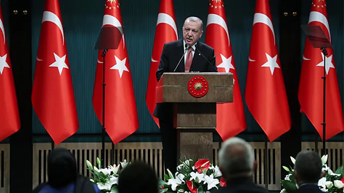 Cumhurbaşkanı Erdoğan, kabine toplantısının ardından millete seslendi