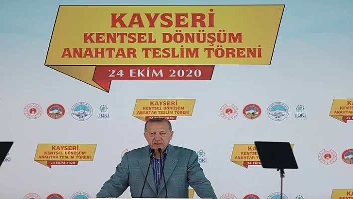 Cumhurbaşkanı Erdoğan Kentsel Dönüşümün Anahtarlarını Verdi