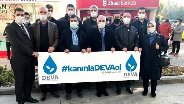 DEVA Partisinden Kızılay'a Kan Bağışı Kampanyası