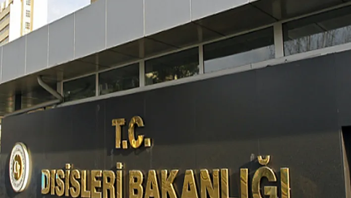 Dışişleri Bakanlığı'ndan ABD'ye tepki
