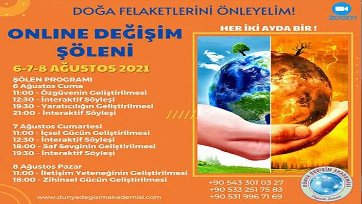 Doğa Felaketlerini Önlemek İsteyenler Bu Değişim Şöleninde Buluşuyor!