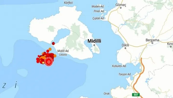 Ege Denizi'nde 4.7 şiddetinde deprem