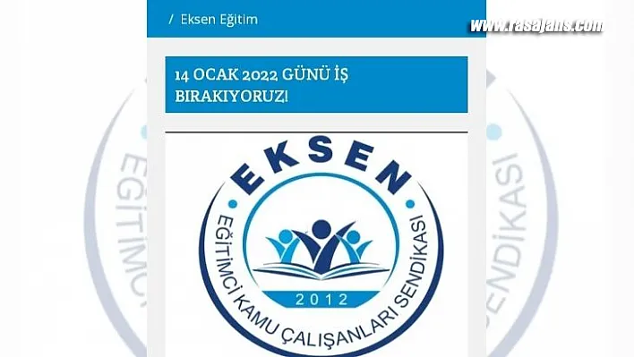 EKSEN Eğitim Sen'den 1 Gün İş Bırakma Eylemi
