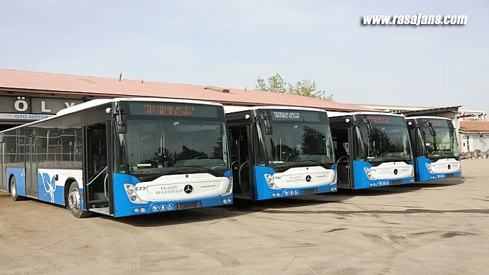Elazığ Belediyesi Araç Filosuna 4 Otobüs Daha Ekledi